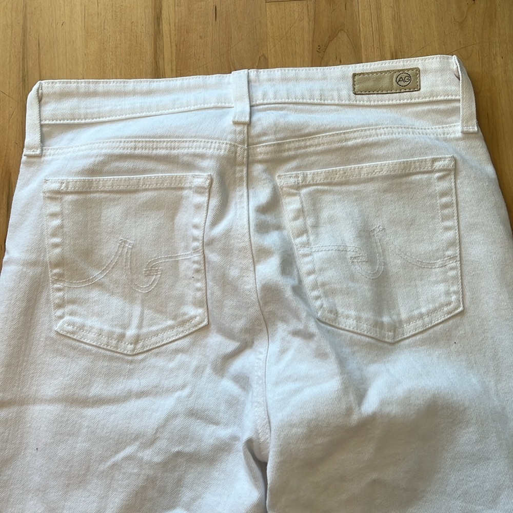AG Adriano Goldschmied Mari White Jeans, Size 28R - Picture 8 of 12